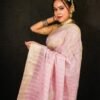 Attractive Linen Banarasi Saree with Hand Work: Elevate Your Style - Vastra ShringarSAREEVastra ShringarVastra ShringarAttractive Linen Banarasi Saree with Hand Work: Elevate Your Style