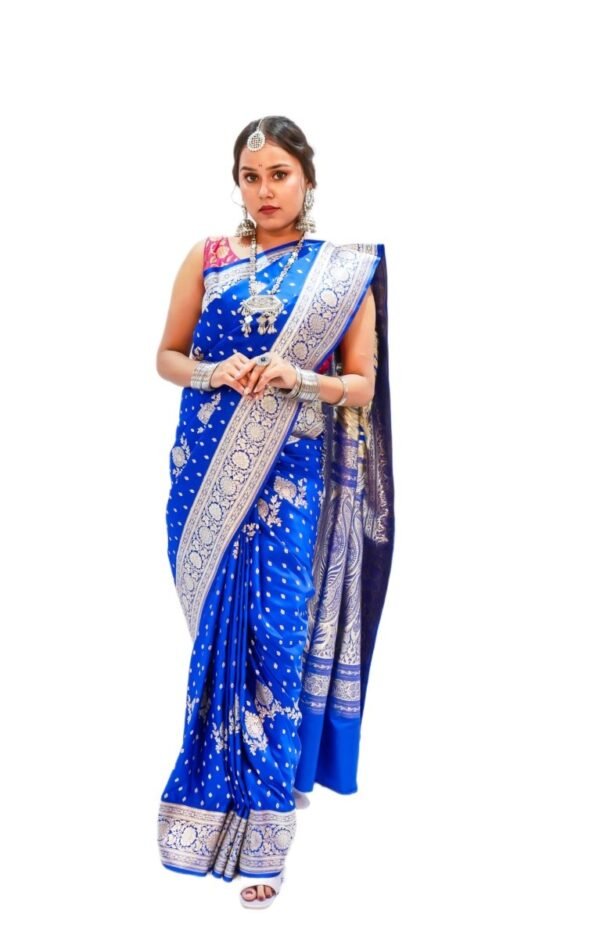 Blue Katan Silk Saree!!! - Vastra ShringarSAREEVastra ShringarVastra ShringarBlue Katan Silk Saree!!!