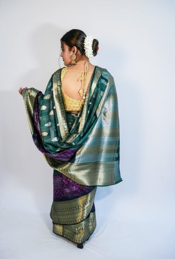 Crep Silk Saree with Fancy Block Print - Vastra ShringarSAREEVastra ShringarVastra ShringarCrep Silk Saree with Fancy Block Print