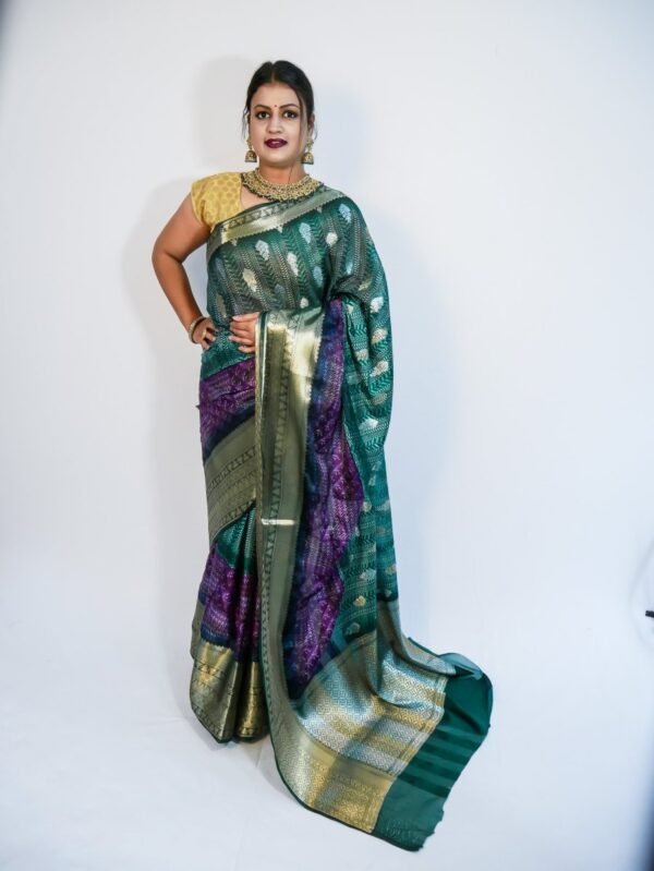 Crep Silk Saree with Fancy Block Print - Vastra ShringarSAREEVastra ShringarVastra ShringarCrep Silk Saree with Fancy Block Print