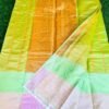 Linen Cotton Silk Saree with Zari Strips - Vastra ShringarSAREEVastra ShringarVastra ShringarLinen Cotton Silk Saree with Zari Strips