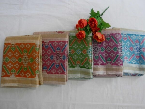 Linen Ikkat Printed Saree - Vastra ShringarSAREEVastra ShringarVastra ShringarVS013Linen Ikkat Printed Saree - Vastra Shringar