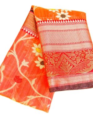 Orange Color Soft Silk Saree - Vastra ShringarSAREEVastra ShringarVastra ShringarVS114Orange Color Soft Silk Saree