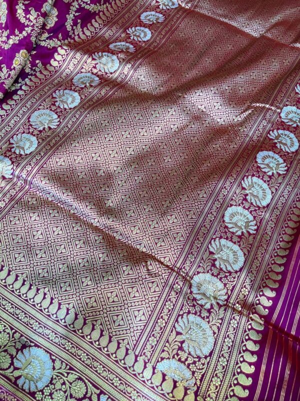 Pure Katan Silk Saree with Graceful Meena Work - Vastra ShringarSAREEVastra ShringarVastra ShringarPure Katan Silk Saree with Graceful Meena Work