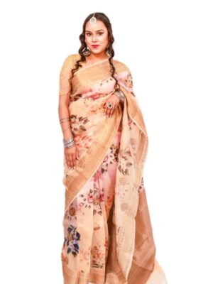 Pure Organza Digital Printed Saree - Vastra ShringarSAREEVastra ShringarVastra ShringarPure Organza Digital Printed Saree