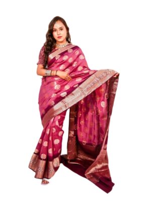 Semi Moonga Tusser Silk Saree - Vastra ShringarSAREEVastra ShringarVastra ShringarSemi Moonga Tusser Silk Saree