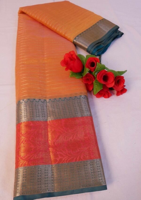 Shop Now: Dhoop Chaon Saree Online - Ultimate Grace & Style - Organza Silk - Vastra ShringarSAREEVastra ShringarVastra ShringarVS030Dhoop Chaon Saree Online