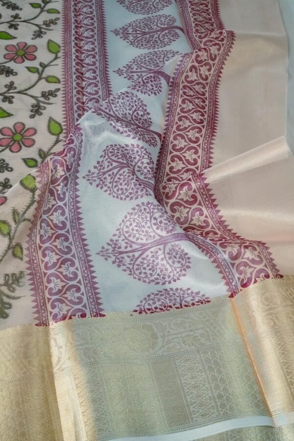 Tissue Silk Digital Printed Saree - Vastra ShringarSAREEVastra ShringarVastra ShringarVS228Tissue Silk Digital Printed Saree