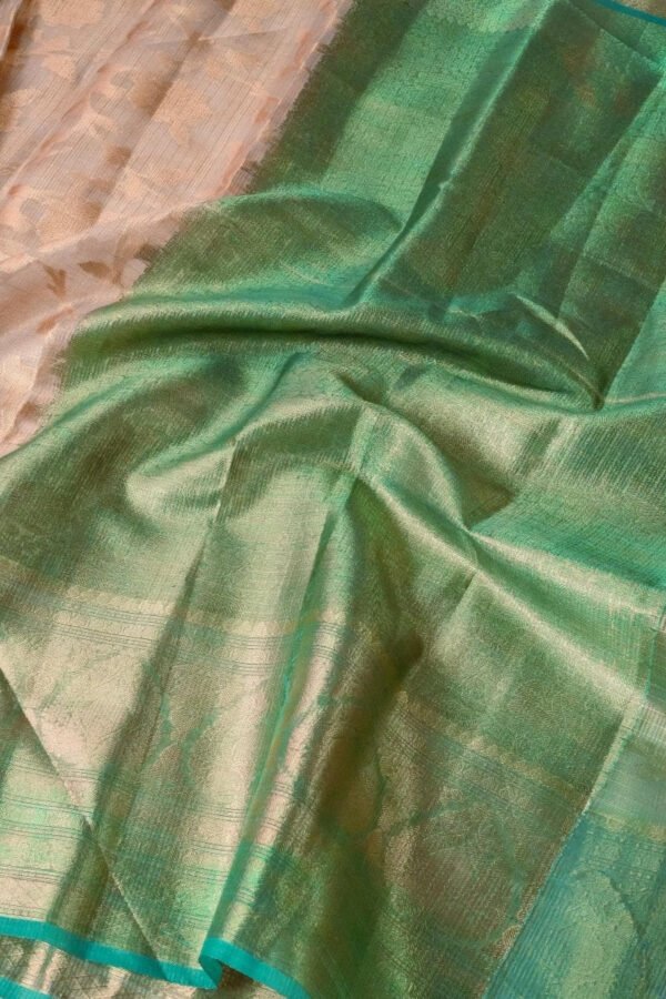 Tissue Silk Saree with Golden Zari Motifs - Vastra ShringarSAREEVastra ShringarVastra ShringarVS239Tissue Silk Saree with Golden Zari Motifs