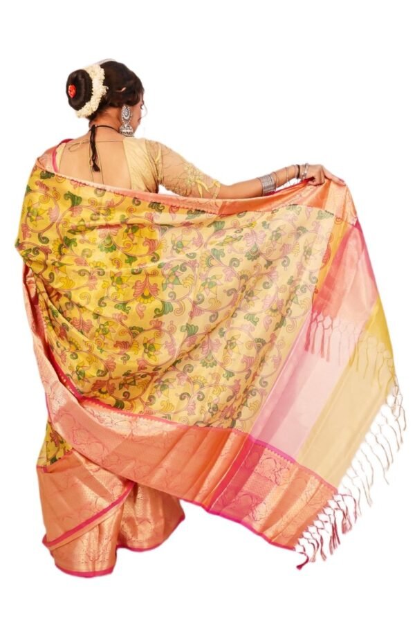 Tissue Silk Wasket Print Saree - Vastra ShringarSAREEVastra ShringarVastra ShringarTissue Silk Wasket Print Saree