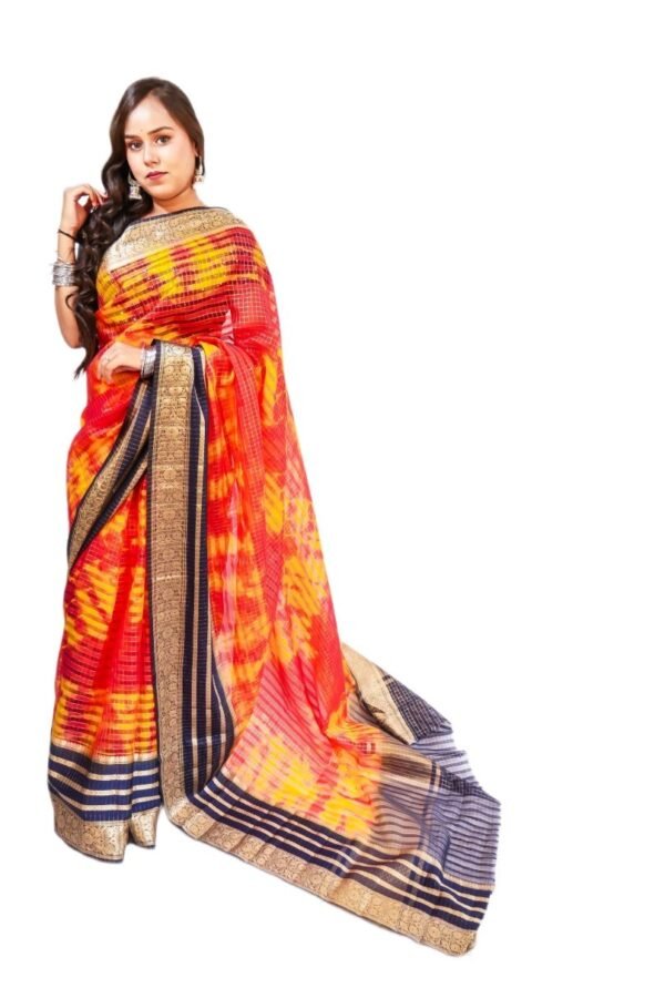 Women's Beautiful Gold Checks Design Banarasi Silk Saree - Vastra ShringarSAREEVastra ShringarVastra ShringarWomen's Beautiful Gold Checks Design Banarasi Silk Saree